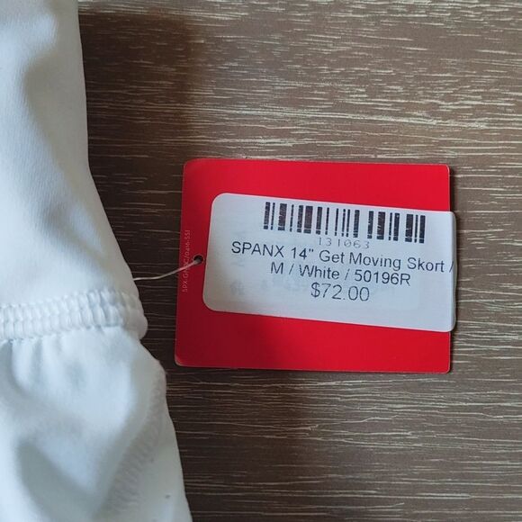 Spanx The Get Moving 14" Skort‎ White Nwt - Picture 9 of 9